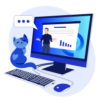 На изображении символическое обозначение онлайн-обучения