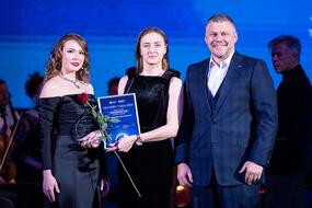 Сцена конкурса профессионального мастерства «Человек года». Виктория Краснобаева